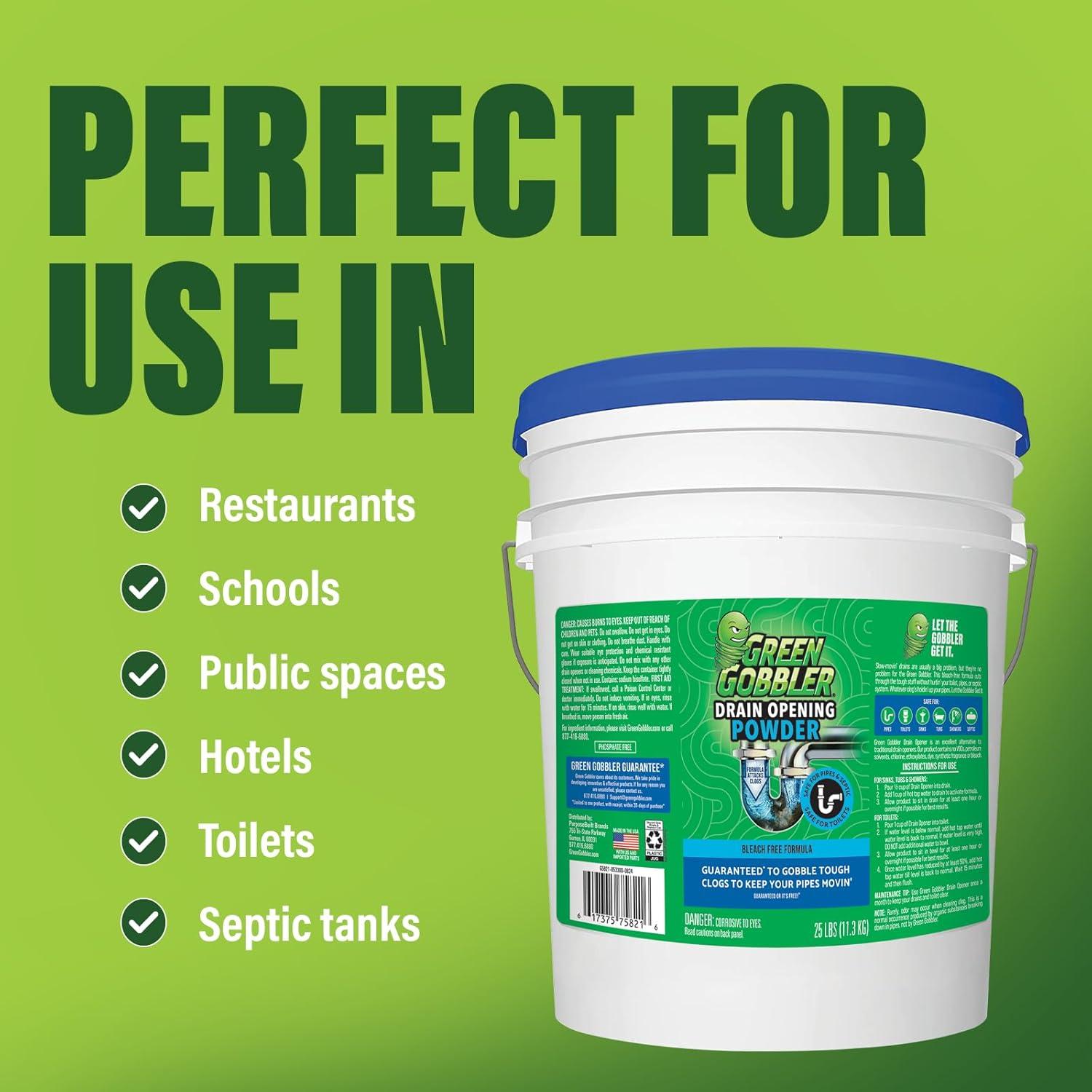 imageBest Eco Friendly Drain Line Cleaner  Main Drain Lines  Sink and Floor Pipes  Sewers  Urinals  Toilets  for use in Residential or Commercial Drains