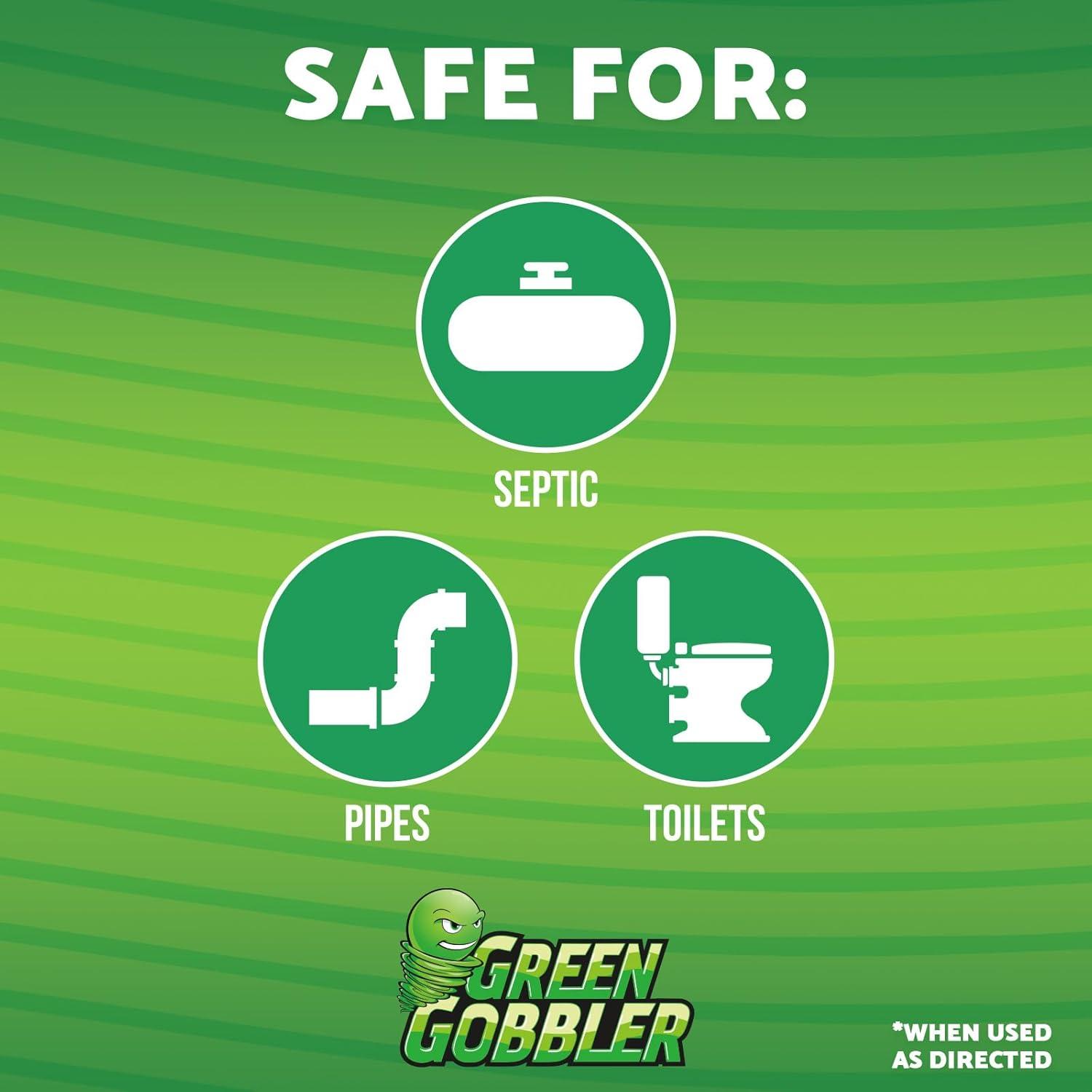 imageGreen Gobbler EMERGENCY Septic Sludge Remover  Septic Tank Clog Remover Treatment for Clogs BackUps ampamp Foul Odors and Overflow Prevention  1 Gallon1 Gallon