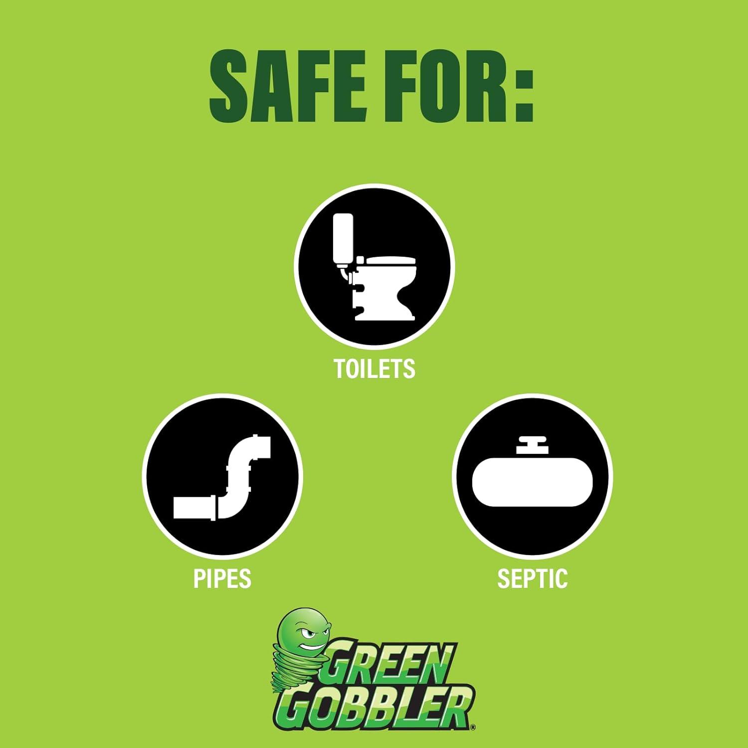 imageGreen Gobbler Septic Tank Treatment Powder  7 in 1 Waste Digestion  4 Month Supply