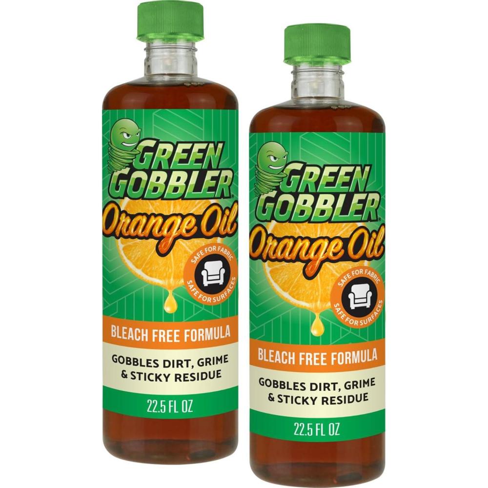 imageGreen Gobbler Cold Pressed Orange Oil Concentrate  225 oz DLimonene MultiPurpose Home and Outdoor Cleaner 2 PACK225 Fl Oz Pack of 2