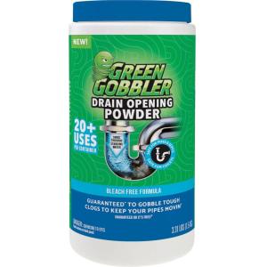 imageGreen Gobbler Drain Clog Remover ampamp Drain Cleaner Powder 20 Treatments Maintenance Breaks Down Grease Paper Fat ampamp Oil Septic Safe