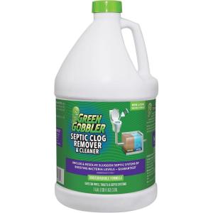 imageGreen Gobbler EMERGENCY Septic Sludge Remover  Septic Tank Clog Remover Treatment for Clogs BackUps ampamp Foul Odors and Overflow Prevention  1 Gallon1 Gallon