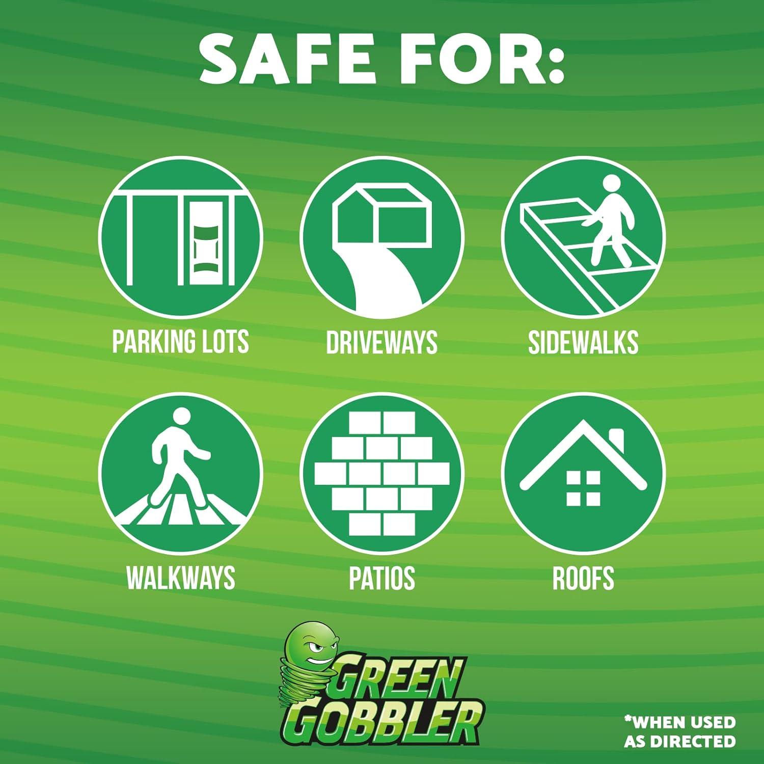 imageGreen Gobbler 93 Pure Calcium Chloride Snow ampamp Ice Melt Pellets  Effective at 40  15 lb Pail  Concrete Safe Ice Melt
