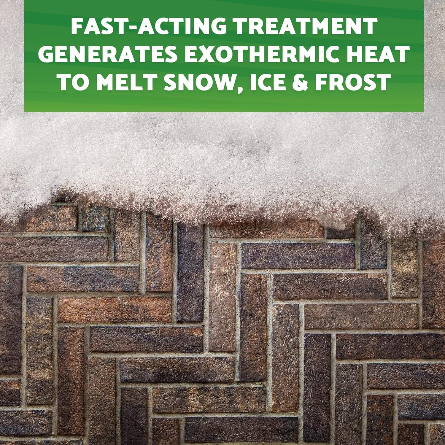 imageGreen Gobbler 93 Pure Calcium Chloride Snow ampamp Ice Melt Pellets  Effective at 40  15 lb Pail  Concrete Safe Ice Melt