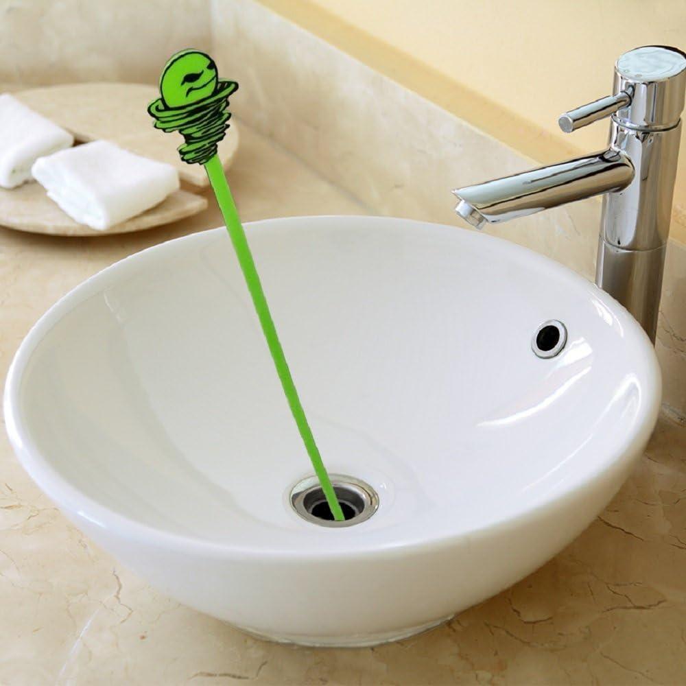 imageGreen Gobbler Hair Grabber Drain Snake  5 Pack Great for Sink ampamp Shower Clogs
