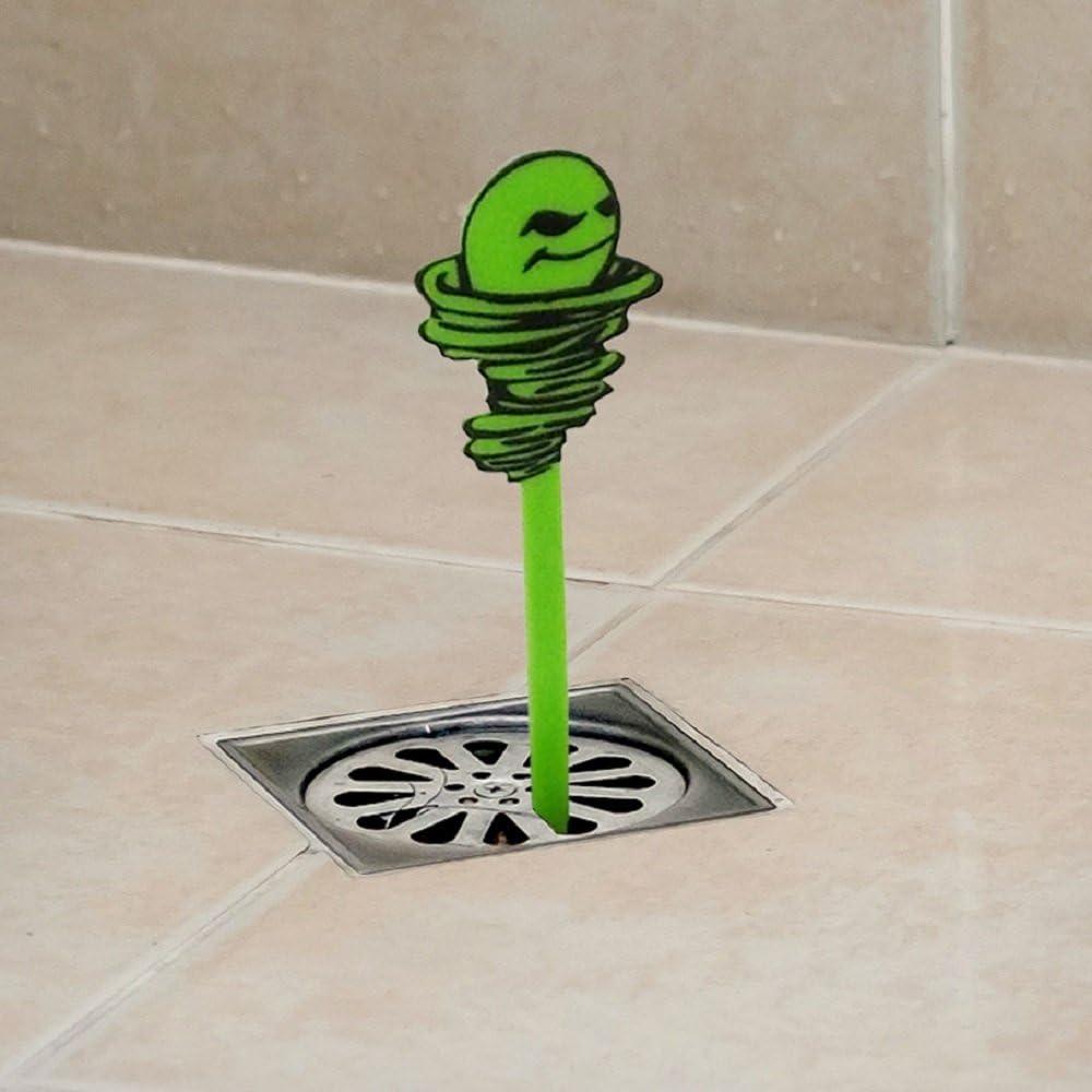 imageGreen Gobbler Hair Grabber Drain Snake  5 Pack Great for Sink ampamp Shower Clogs