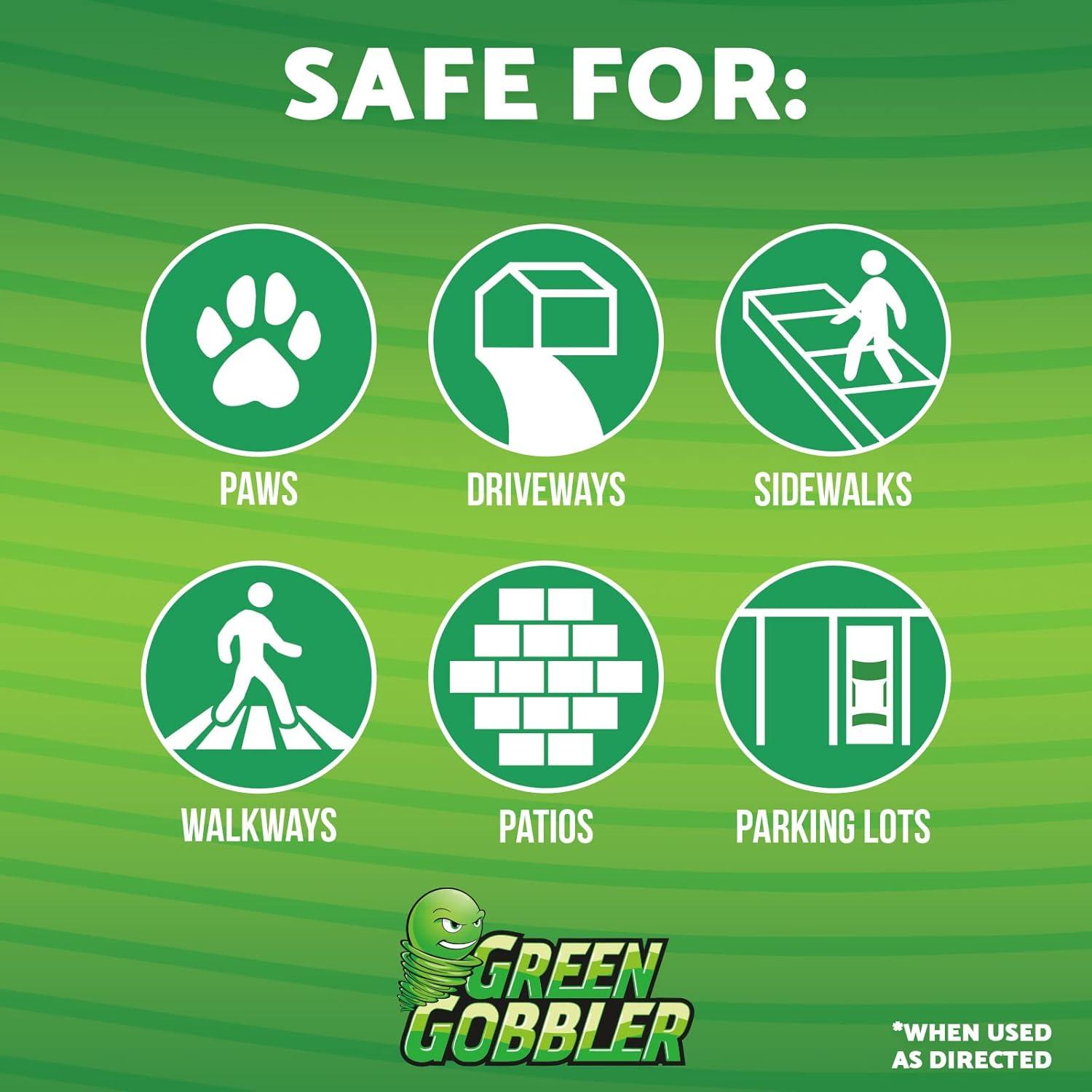 imageGreen Gobbler Pet Safe Ice Melt Effective to 15 Fahrenheit  15lb Pail  Fast Acting Treatment  Magnesium Chloride Ice Melt Pellets  No Concrete Damage