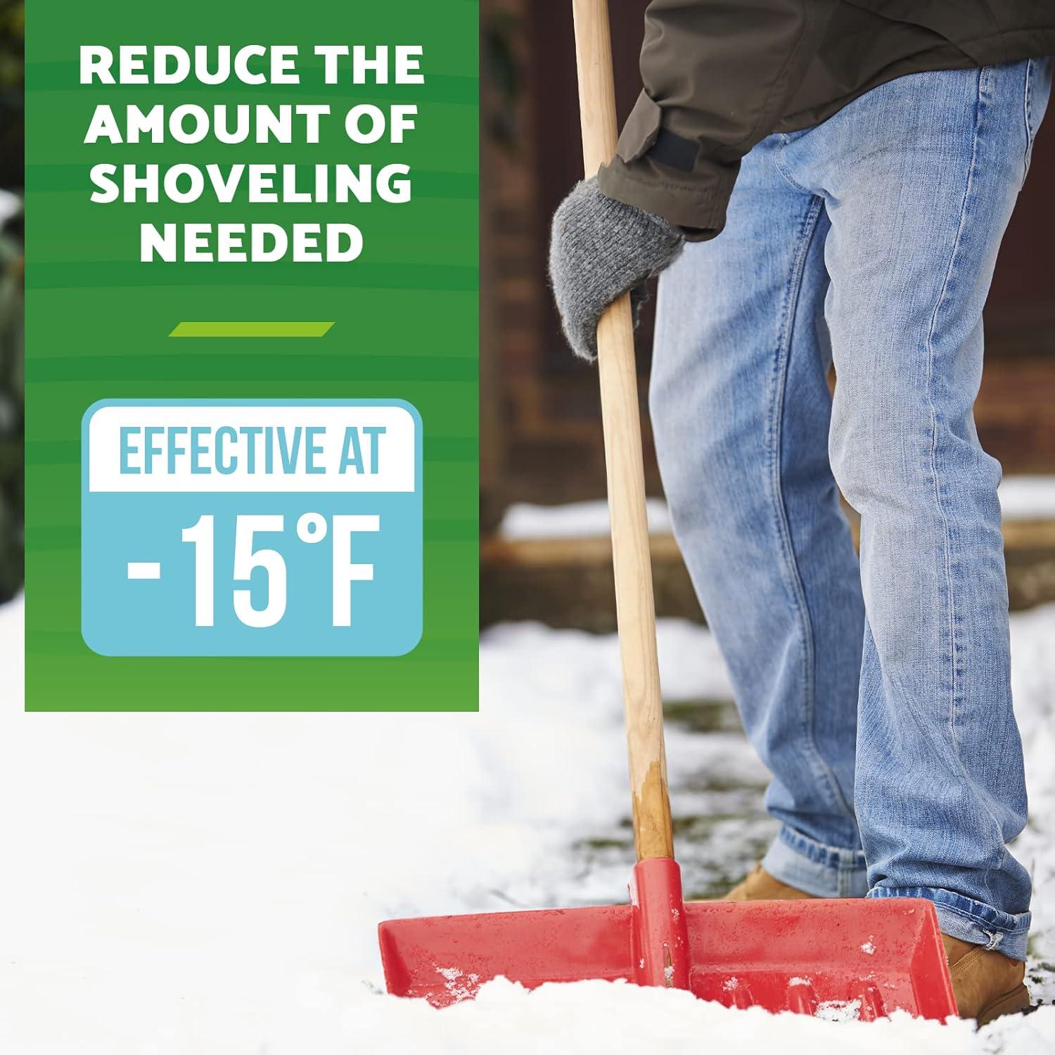 imageGreen Gobbler Pet Safe Ice Melt Effective to 15 Fahrenheit  35lb Pail  Fast Acting Treatment  Magnesium Chloride Ice Melt Pellets  No Concrete Damage