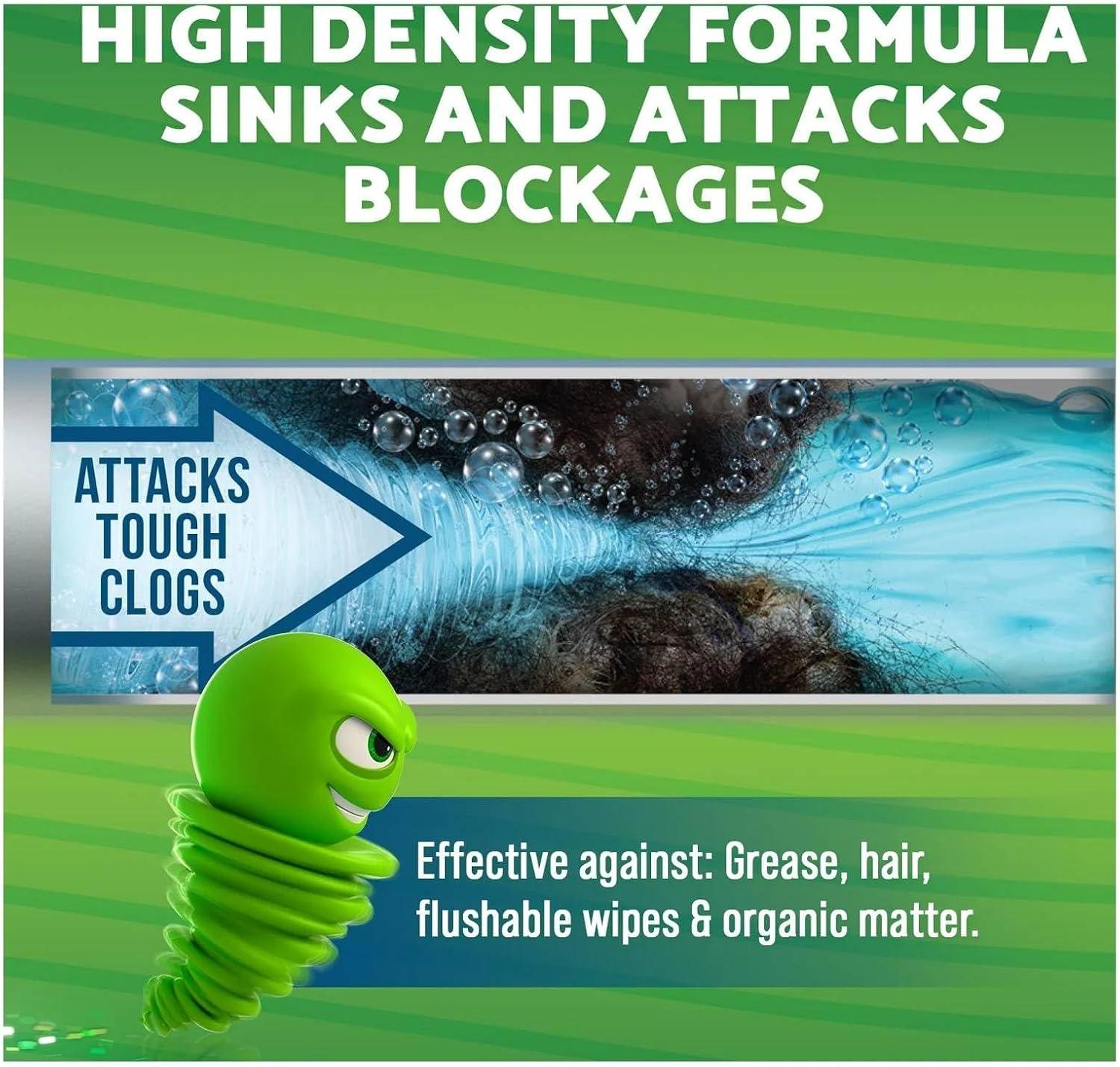 imageGreen Gobbler Ultimate Main Drain Opener  Drain cleaner Hair Clog Remover  Works On Main Lines Sinks Tubs Toilets Showers Kitchen Sinks  64 fl oz64 Fl Oz Pack of 1