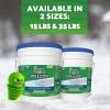 imageGreen Gobbler 93 Pure Calcium Chloride Snow ampamp Ice Melt Pellets  Effective at 40  15 lb Pail  Concrete Safe Ice Melt