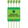 imageGreen Gobbler Hair Grabber Drain Snake  5 Pack Great for Sink ampamp Shower Clogs