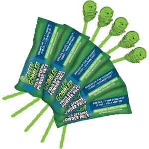 imageGreen Gobbler Drain Clog Remover ampamp Drain Cleaner Powder 5 Pacs ampamp 5 Tools