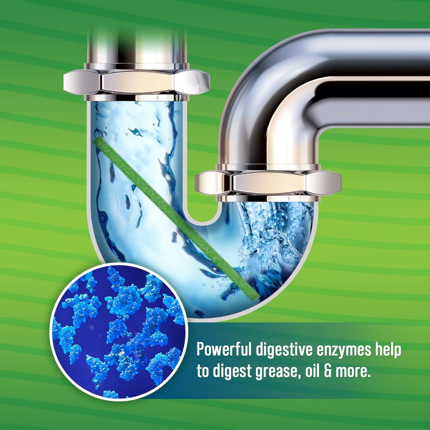 imageGreen Gobbler Liquid Hair Drain Clog Remover  For Toilets Sinks Tubs ampamp Fresh Scent Drain Sticks  12 Pack  Drain Cleaner ampamp Deodorizer