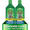 imageGreen Gobbler Ultra Concentrated Drain Clog Remover amp Cleaner  Powerful Hair Grease amp Soap Dissolver for Bathroom Kitchen Shower Sink amp Toilet  Safe for Pipes amp Septic Systems2 Pack