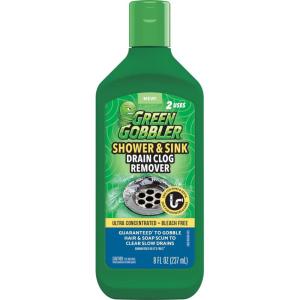 imageGreen Gobbler Ultra Concentrated Drain Clog Remover amp Cleaner  Powerful Hair Grease amp Soap Dissolver for Bathroom Kitchen Shower Sink amp Toilet  Safe for Pipes amp Septic Systems1 Pack